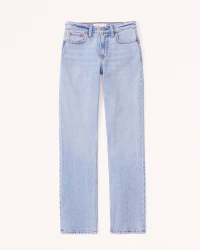 Mid Rise Straight Jean | Abercrombie & Fitch (US)