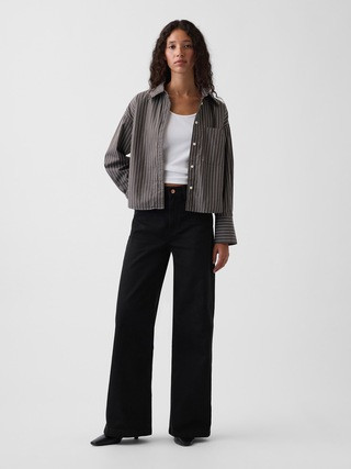 High Rise Stride Wide-Leg Jeans | Gap (US)