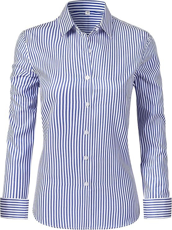 Ruisin Button Down Shirts, Solid, Striped Blouses Tops | Amazon (US)