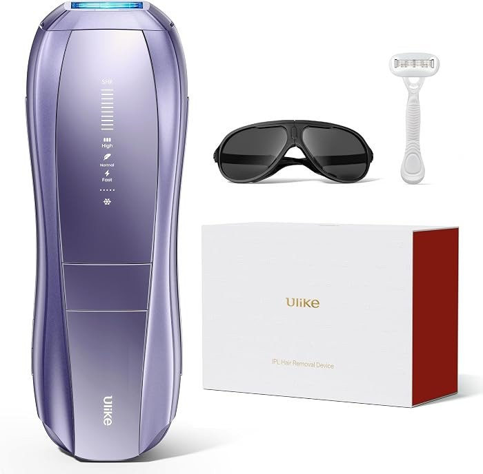 Ulike Air 10 IPL Hair Removal Device with Long Handle Razor, Ice-Cooling Permanent Hair Reduction... | Amazon (US)