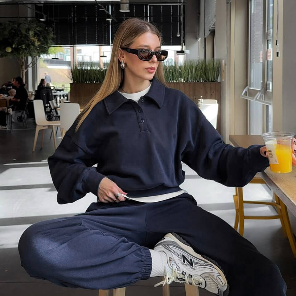 Heirloom '89 Polo Sweatshirt | LILYSILK