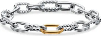 David Yurman DY Madison Chain in Sterling Silver with 18K Gold Bracelet, 8.5mm | Nordstrom | Nordstrom