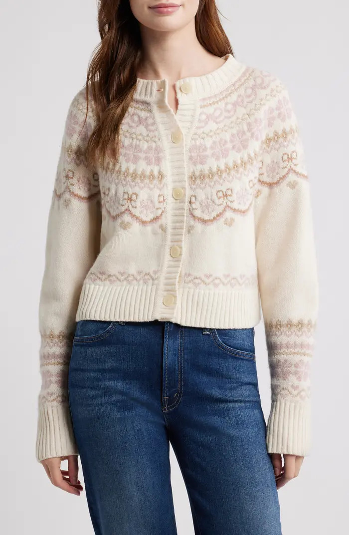 Shantae Fair Isle Merino Wool Cardigan | Nordstrom