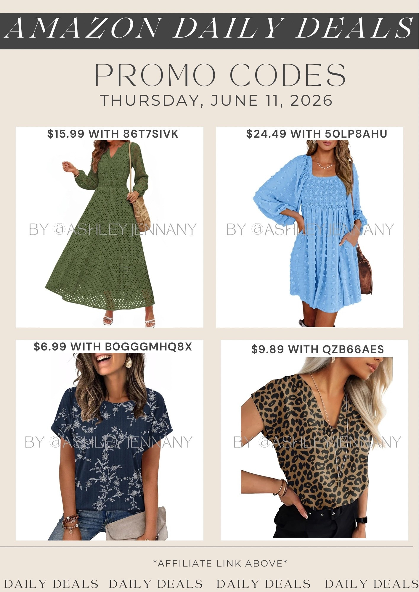 Amazon deals

#LTKSaleAlert #LTKootd #LTKMidsize