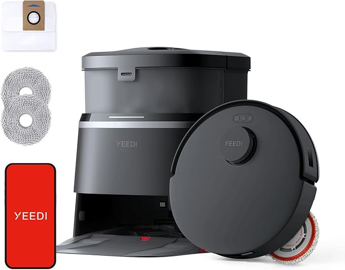 Yeedi M12 PRO+ Robot Vacuum and Mop, 11000Pa Strong Suction, ZeroTangle Technology, TruEdge Deep ... | Amazon (US)
