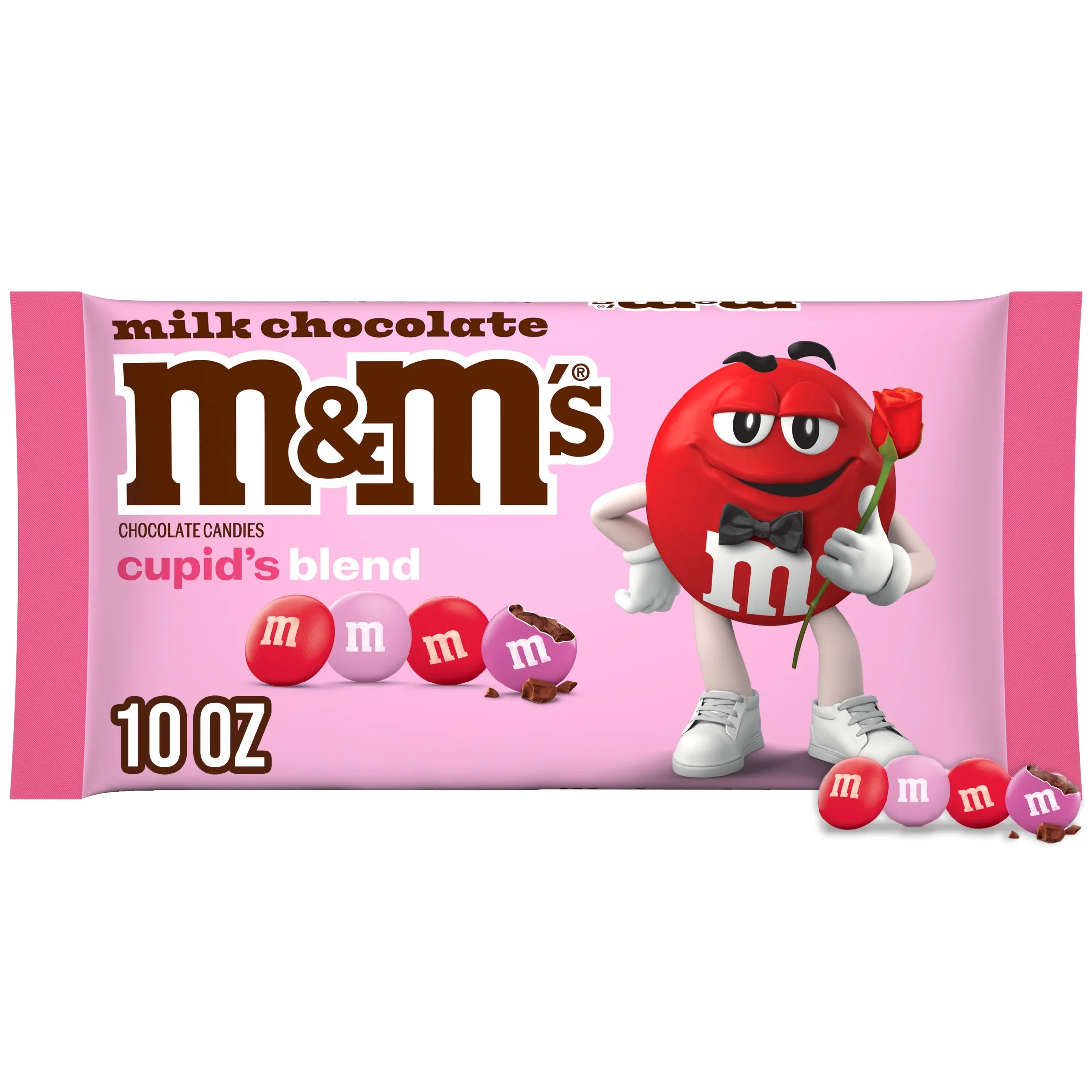 M&M's Milk Chocolate Cupid's Blend Valentine's Day Candy - 10 oz Bag | Walmart (US)