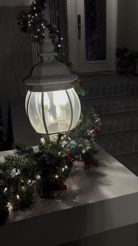 Holiday garland / Christmas decor / outside holiday decor / Christmas tree / pre lit garland 

#LTKhome #LTKSeasonal #LTKHoliday