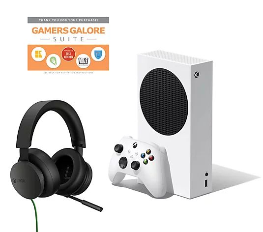 Xbox Series S 512GB Console with Xbox Headset and Voucher | QVC