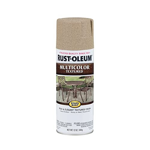 Rust-Oleum 223524 Stops Rust Multi-Color Textured Spray Paint, 12 Ounce (Pack of 1), Desert Bisqu... | Amazon (US)