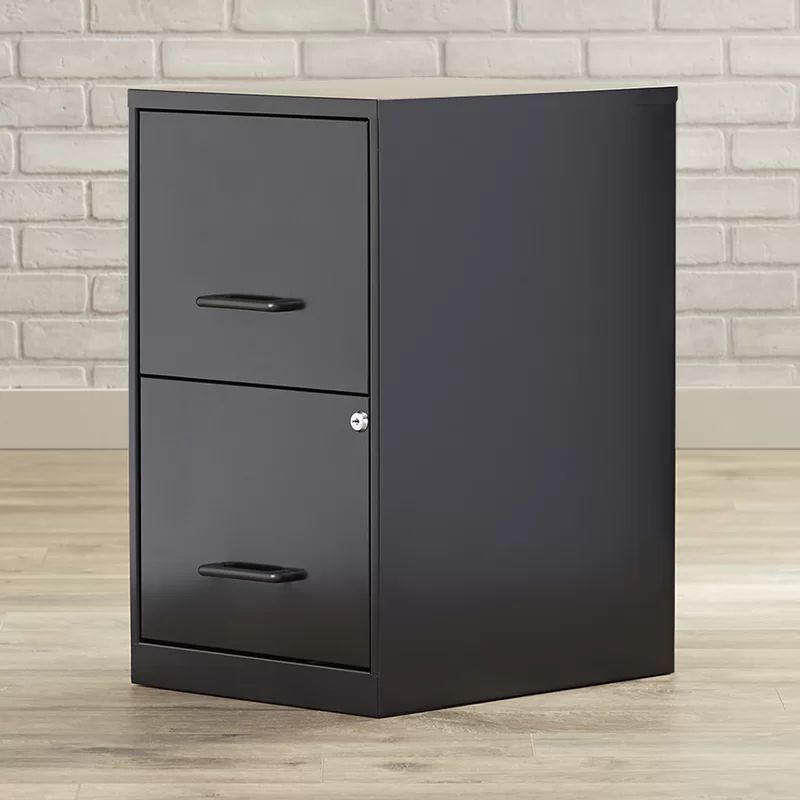 Worton 14.25'' Wide 2 -Drawer Steel Vertical Filing Cabinet | Wayfair North America