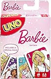 Amazon.com: ​UNO Barbie Card Game, Matching Barbie Characters, for 2 to 10 Players Ages 7 Years... | Amazon (US)