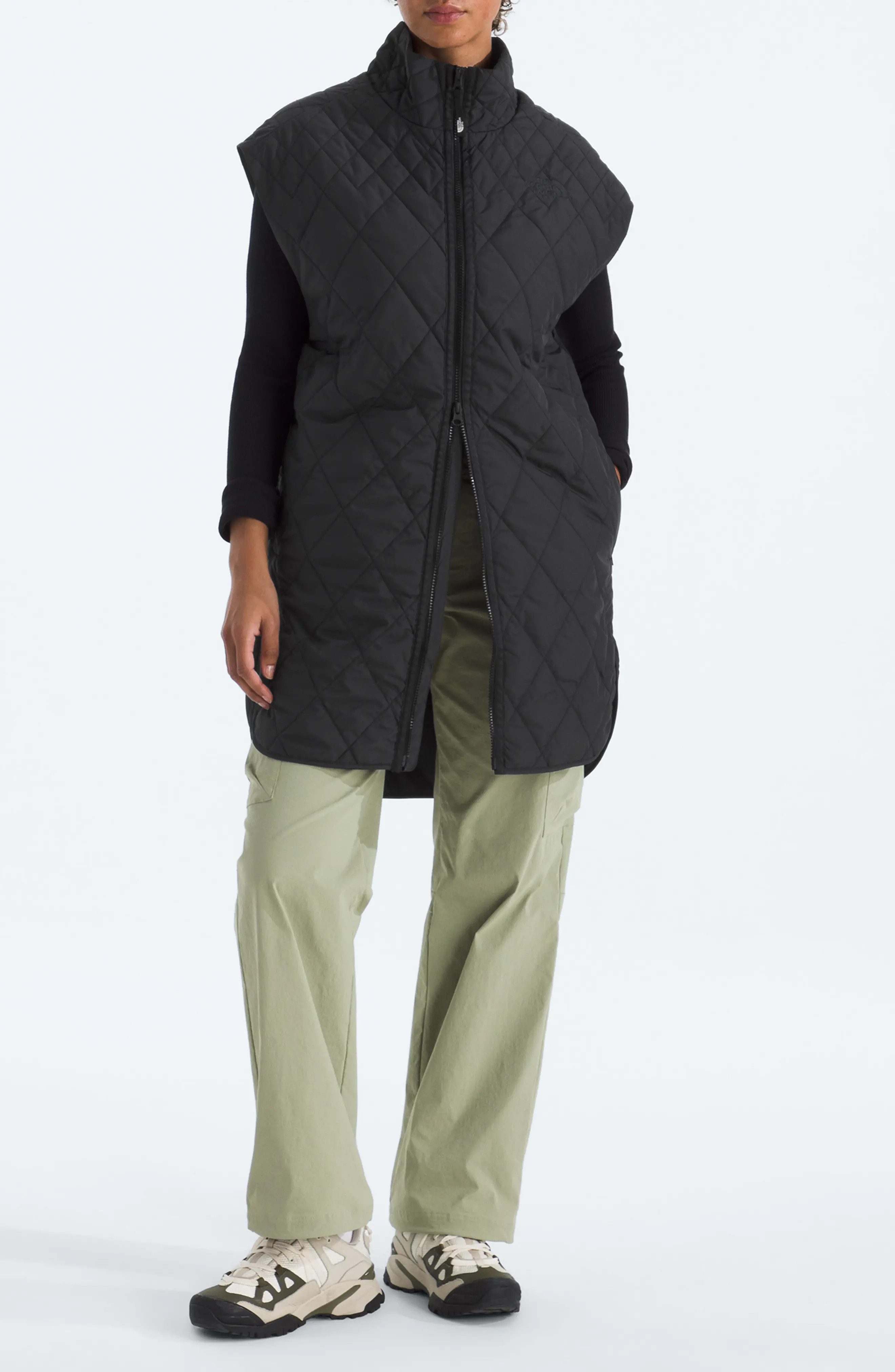 Diamond Peak Water Repellent Quilted Long Vest (Women) | Nordstrom | Nordstrom