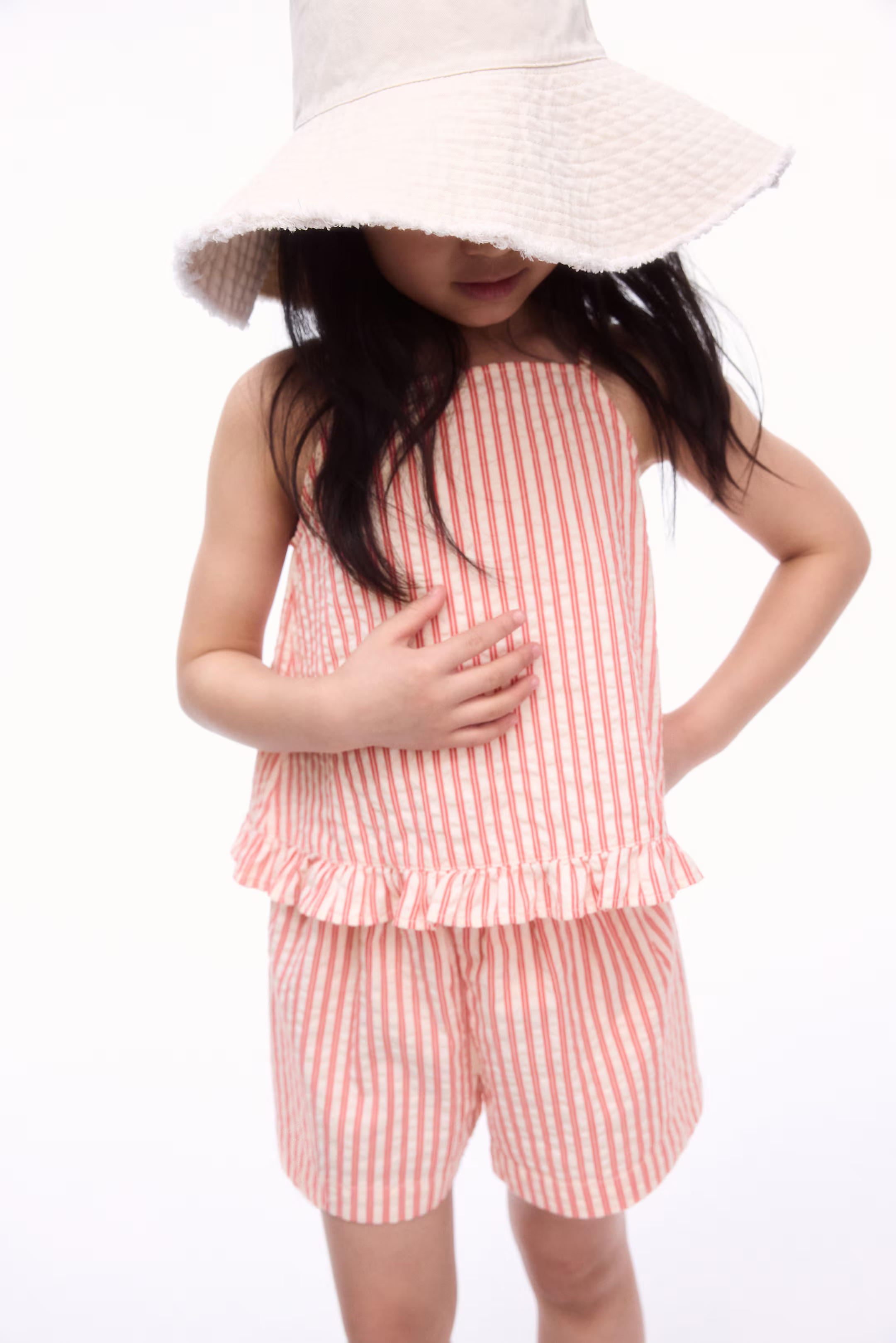 2-Piece Cotton Strappy Top and Shorts Set | H&M (US + CA)