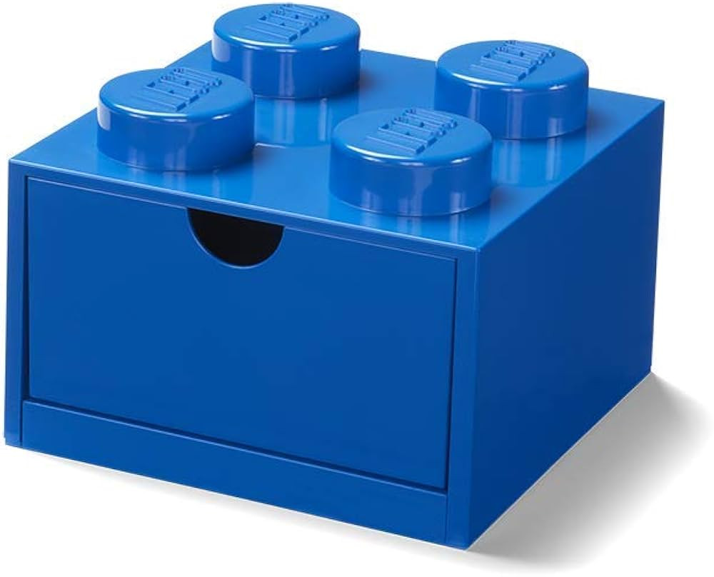 Room Copenhagen LEGO Storage Brick 4 Desk Drawer, 4-Stud Stackable Tabletop Storage Box, 6.2 x 6.... | Amazon (US)