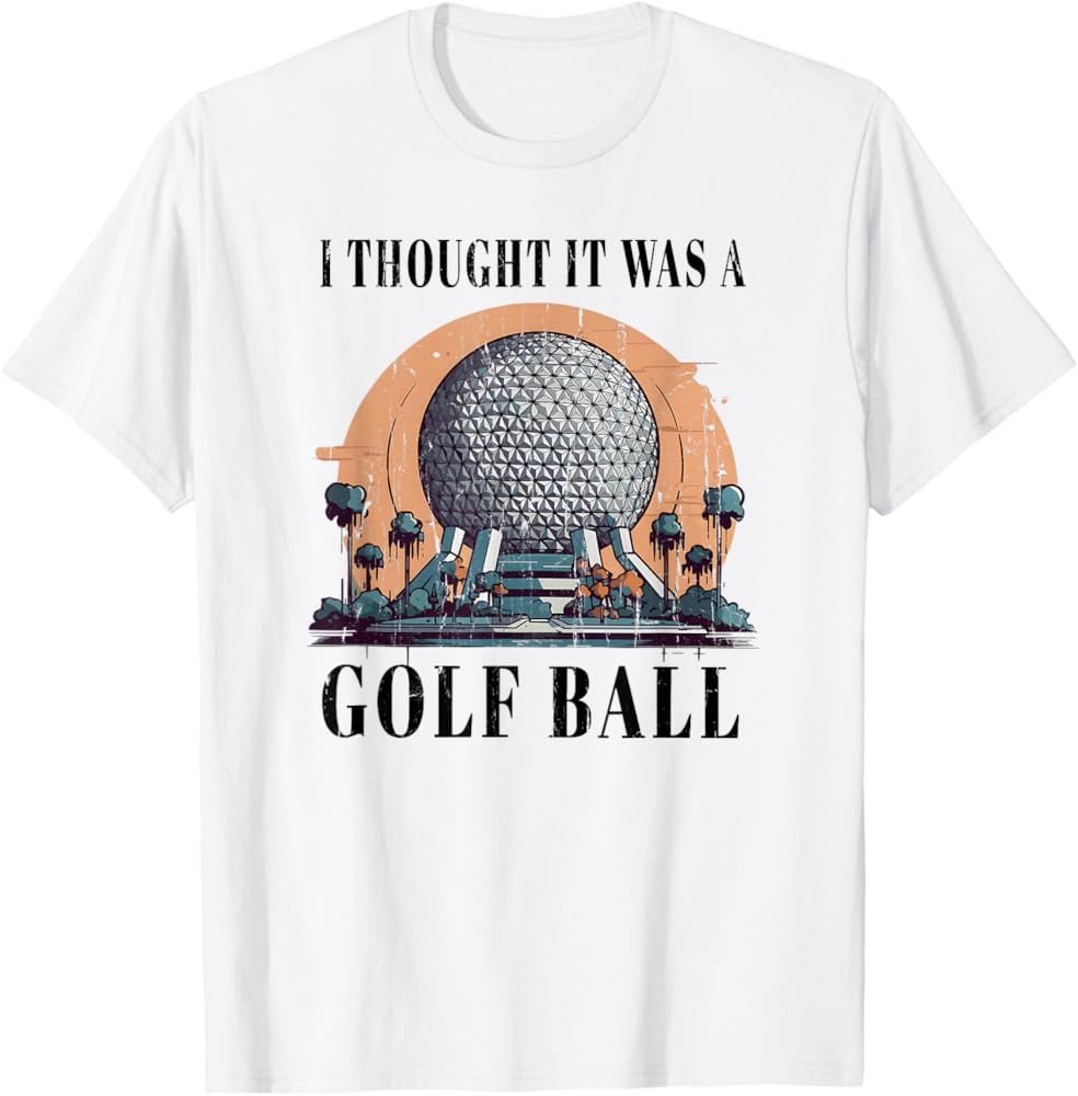 I Thought It was A Golf Ball, Funny Golf Ball T-Shirt | Amazon (US)