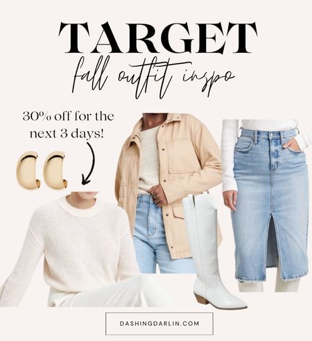 Target just dropped some more of their fall collection!! For the next 3 days until October 7th, clothing, shoes and accessories are 30% off!!


 #fallfinds #falloutfits #target #targetfashion #fallfashion 

#LTKstyletip #LTKSeasonal #LTKfindsunder50