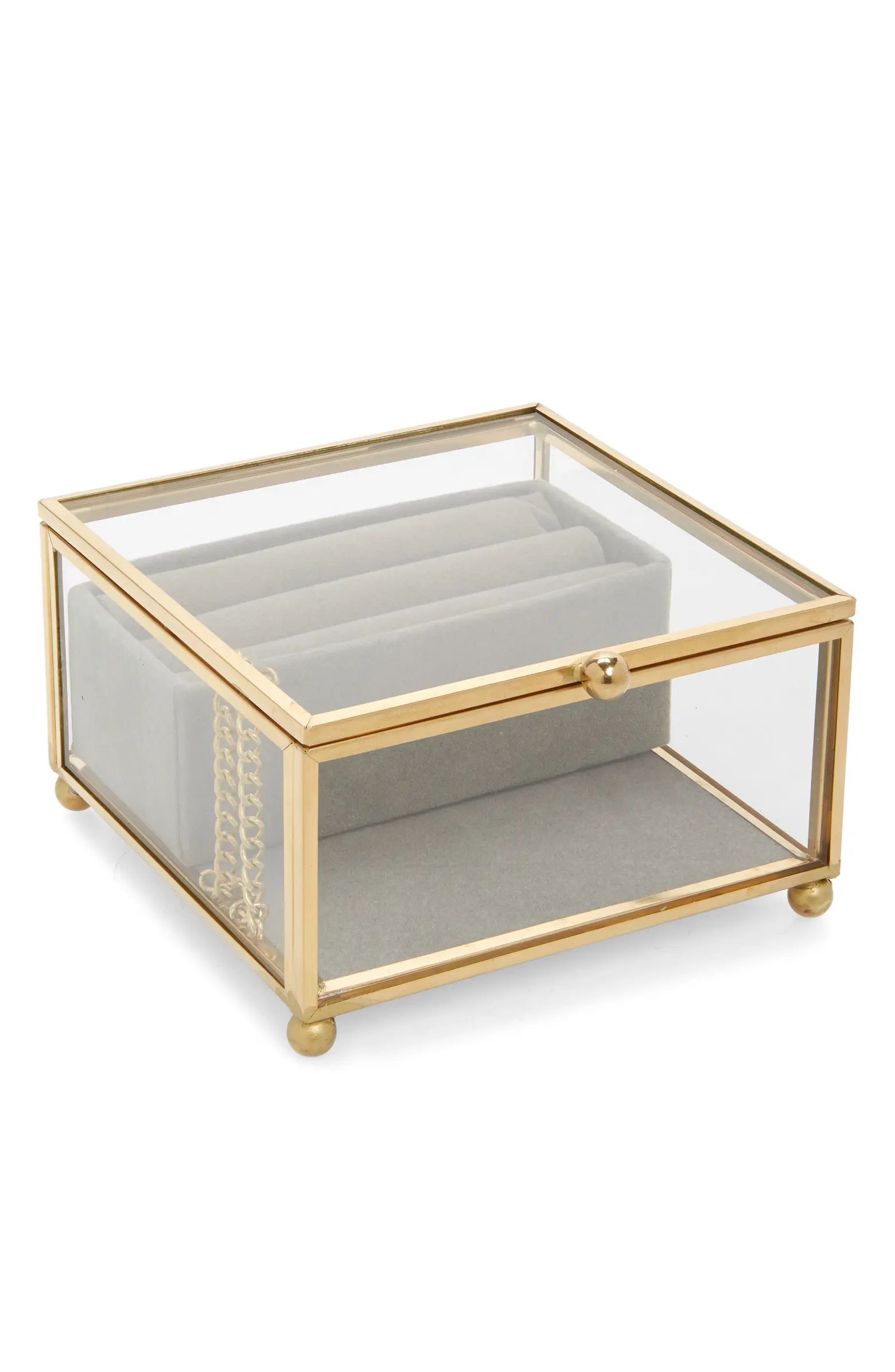 Square Glass Jewelry Box | Nordstrom