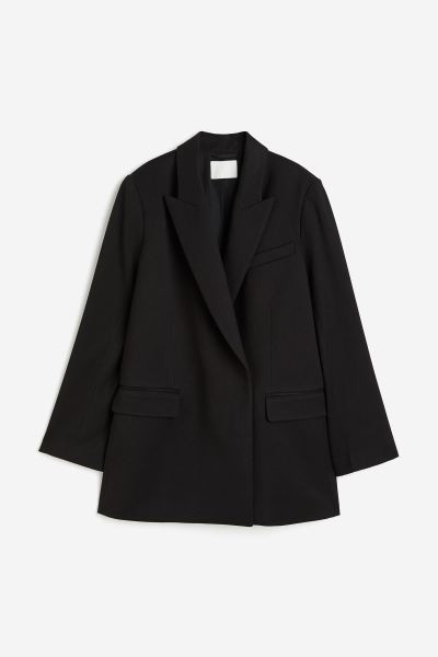 Double-breasted Blazer - Black - Ladies | H&M US | H&M (US + CA)