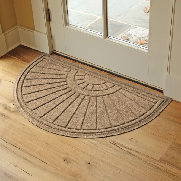 WaterHog Sunburst Half Round Indoor Outdoor Doormat | Wayfair North America