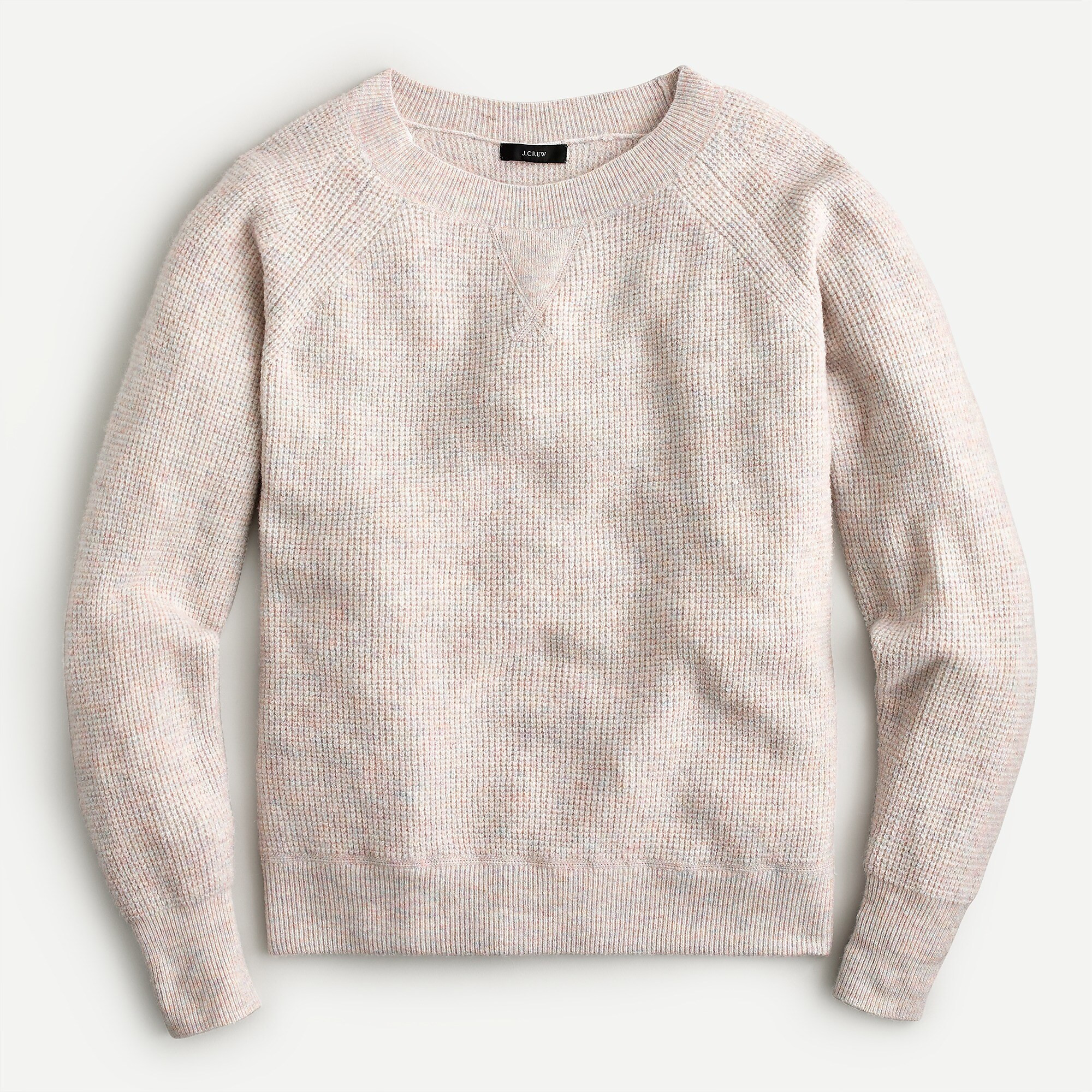 Waffle crewneck sweater in supersoft yarn | J. Crew US
