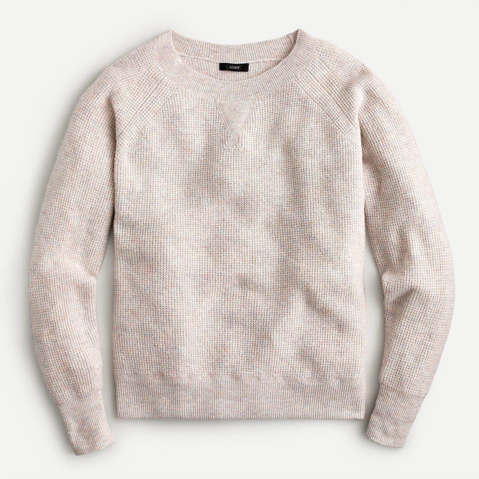 Waffle crewneck sweater in supersoft yarn | J.Crew US