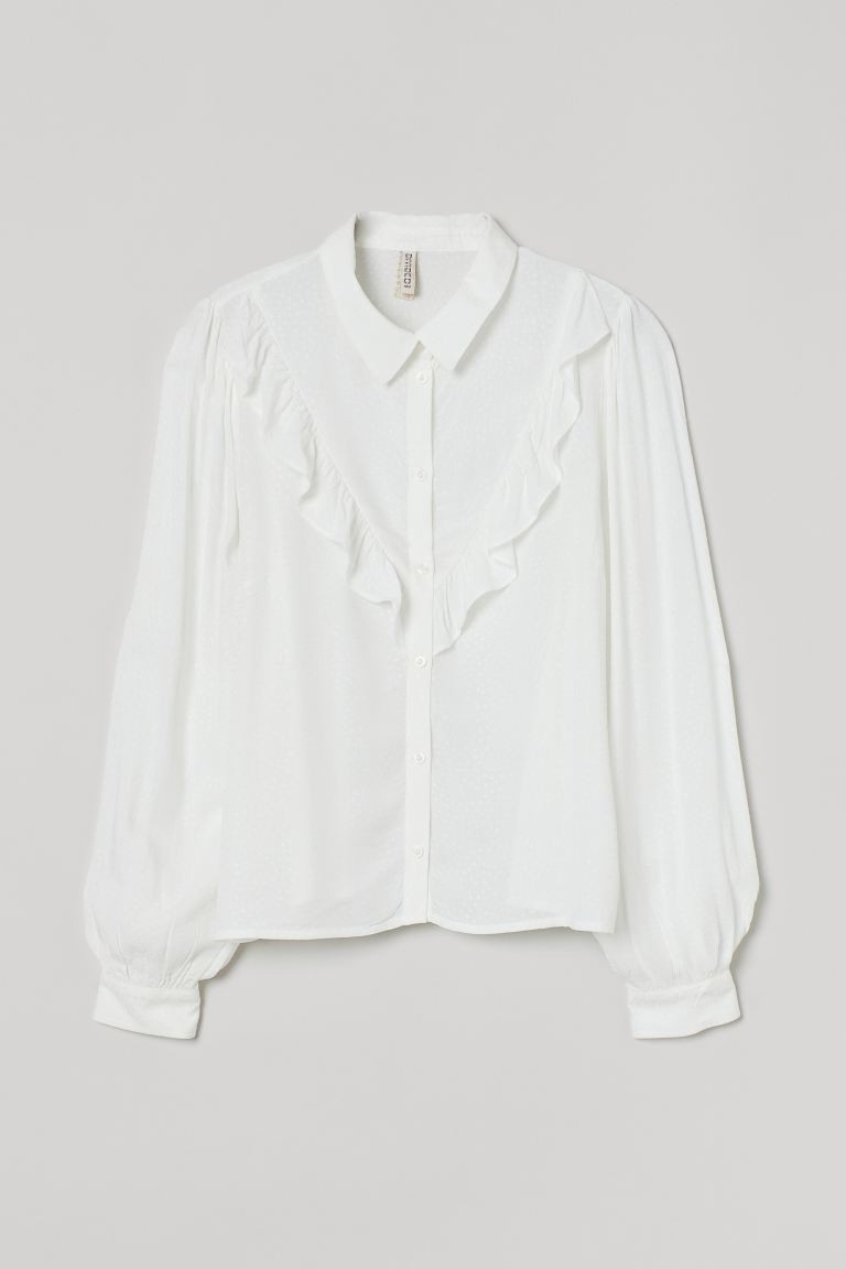 Bluse mit Volants | H&M (DE, AT, CH, NL, FI)