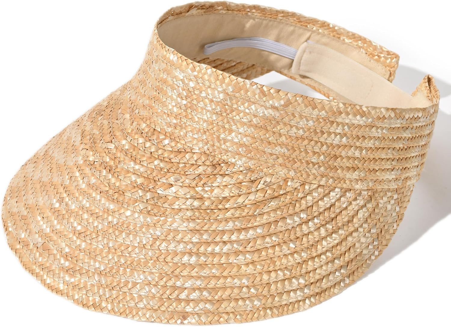 FURTALK Natural Straw Visors Sun Visor Hats for Womens Summer Straw Sun Beach Hat Foldable Roll U... | Amazon (US)