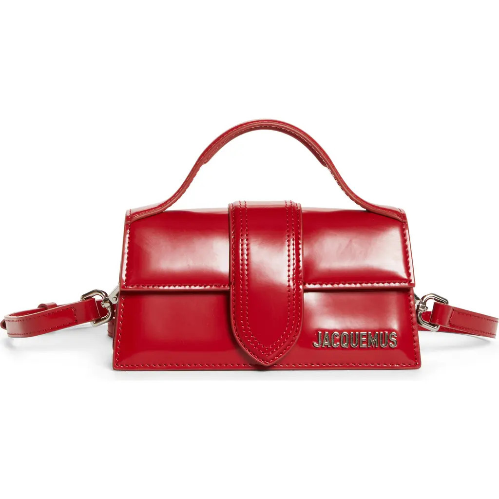 Jacquemus Le Bambino Leather Shoulder Bag in Red at Nordstrom | Nordstrom