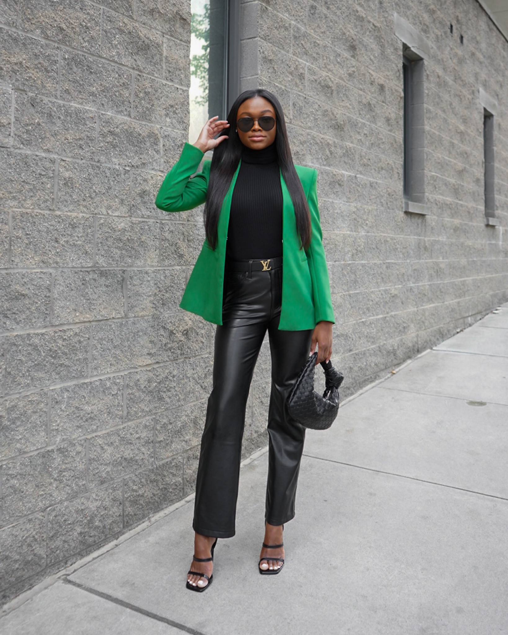How to style a green blazer and leather pants for fall! This look would be perfect for a date night or to wear to the office 🖤

#LTKshoecrush #LTKSeasonal #LTKworkwear
