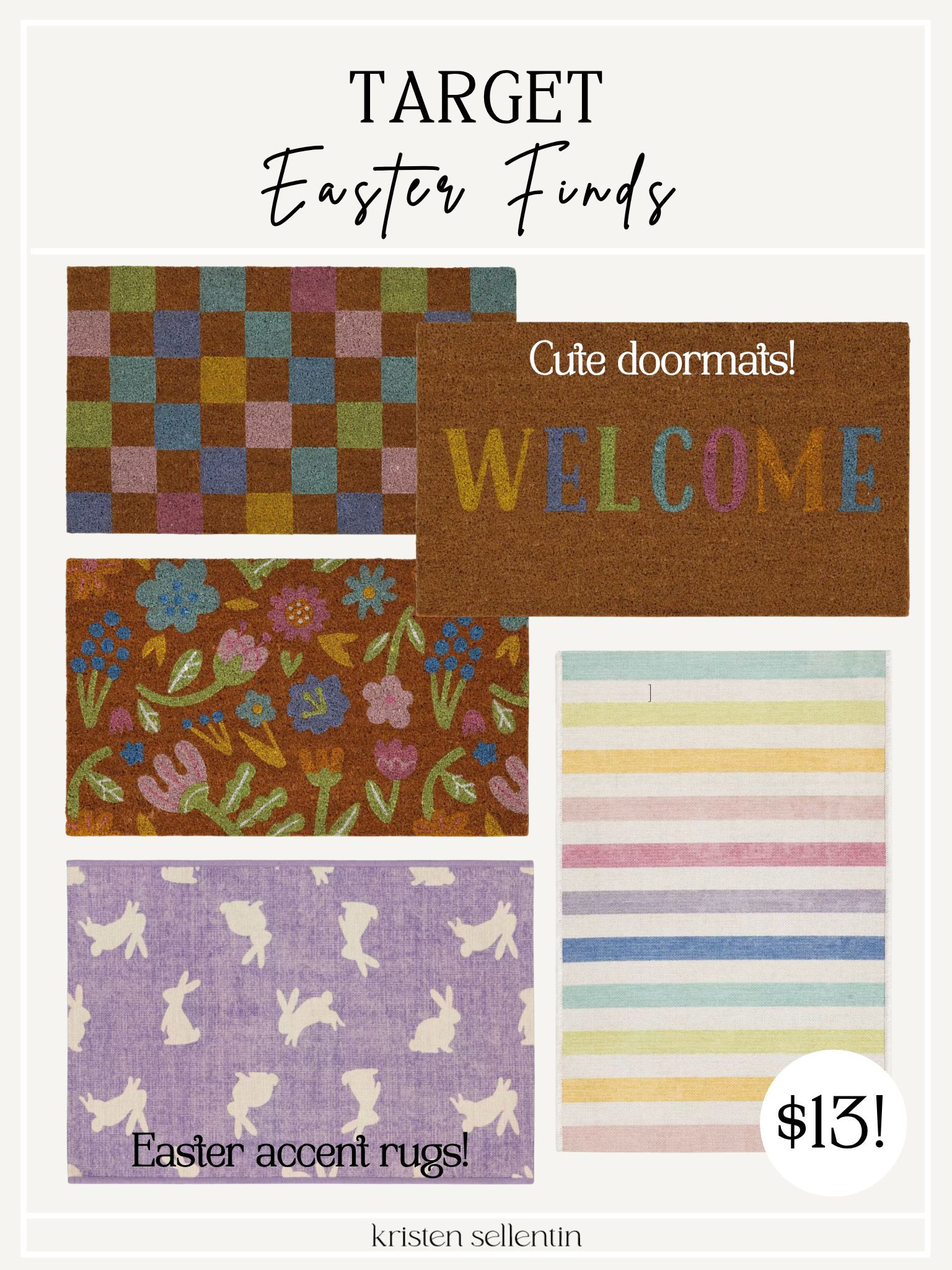 Easter finds @ Target! Cute doormats and accent rugs! 

 

#LTKSeasonal #LTKHome