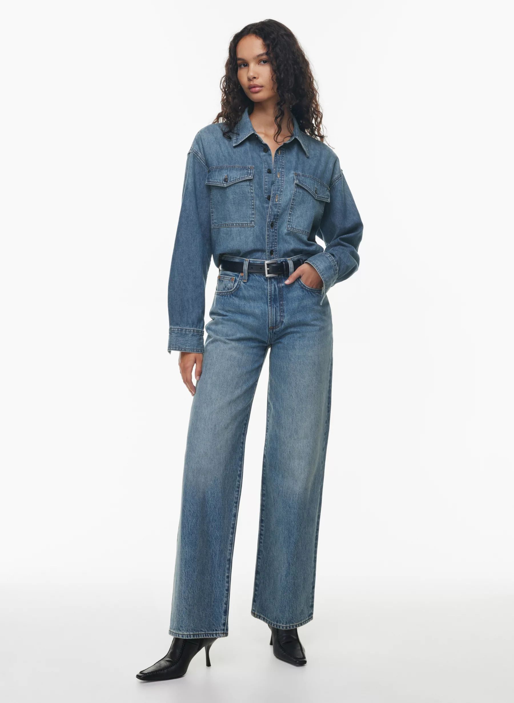 THE FARRAH HI-RISE WIDE JEAN | Aritzia