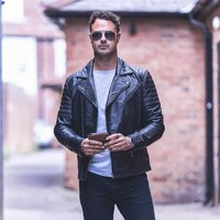 Black Leather Jacket For Men Motorcycle Steampunk Mens Biker Sheepskin Unique Gift Idea Him | Etsy (UK)