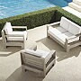 St. Kitts 3-pc. Loveseat Set in Weathered Teak | Frontgate | Frontgate