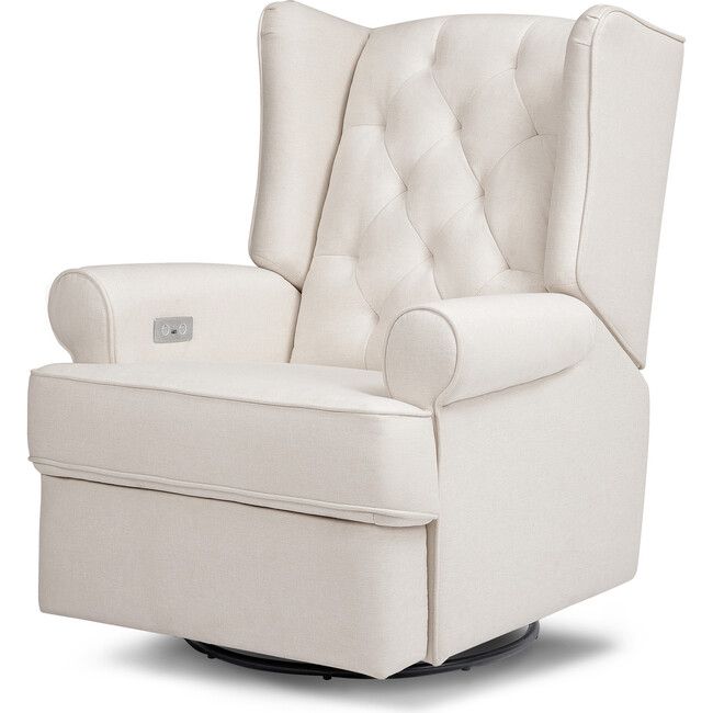 Million Dollar Baby Classic | Harbour Electronic Recliner and Swivel Glider, Performance Cream Eco-W | Maisonette