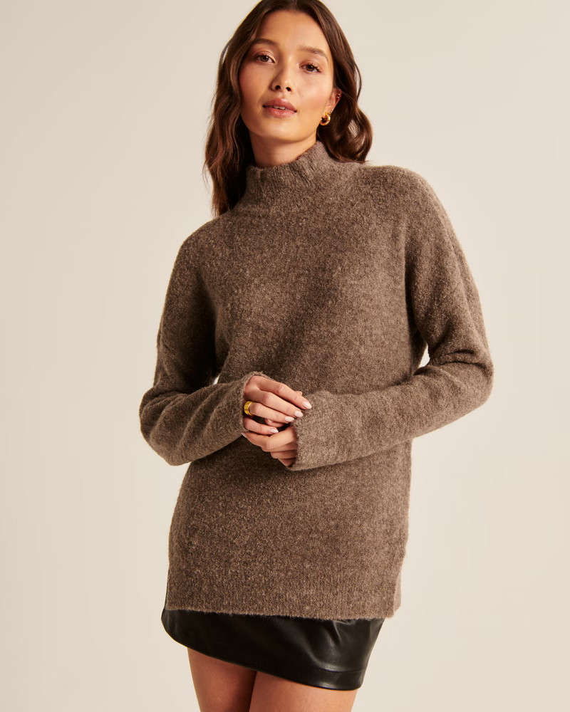 Oversized Boucle Turtleneck | Abercrombie & Fitch (US)