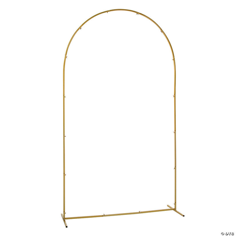 4 ft. x 7 ft. Arch Frame Goldtone Metal Frame | Oriental Trading Company
