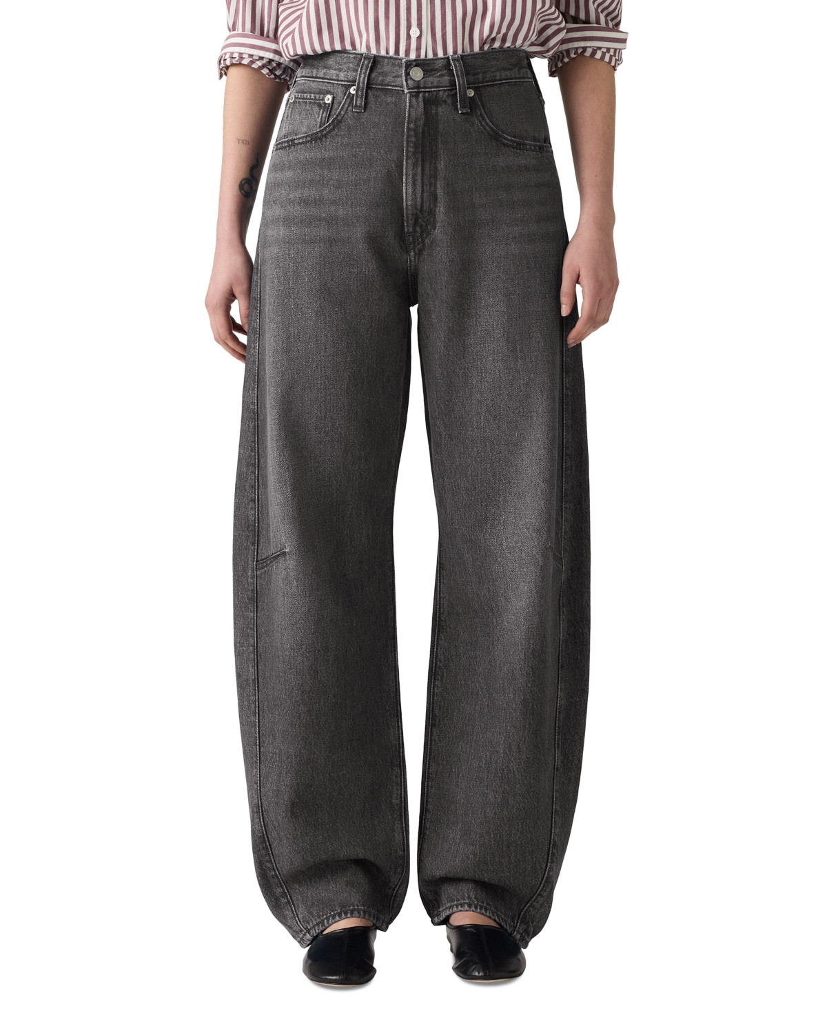 Levi's Women's Cinch High-Rise Barrel-Leg Jeans - Past Lives | Macy's