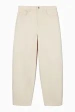 TAPERED-LEG HIGH-RISE JEANS - Cream - Jeans - COS | COS (US)