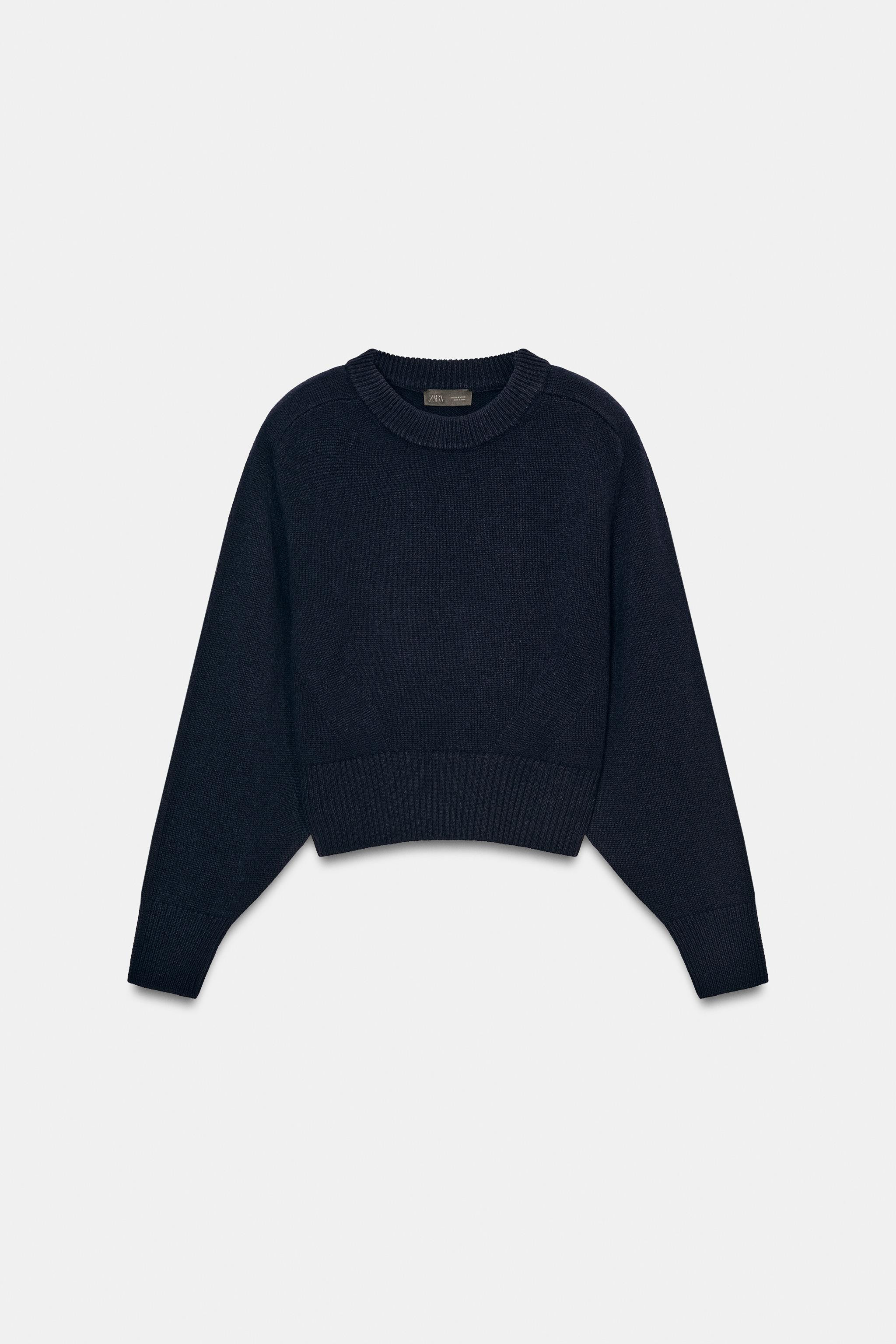 100% WOOL JUMPER WITH SHOULDER PADS | Zara UK