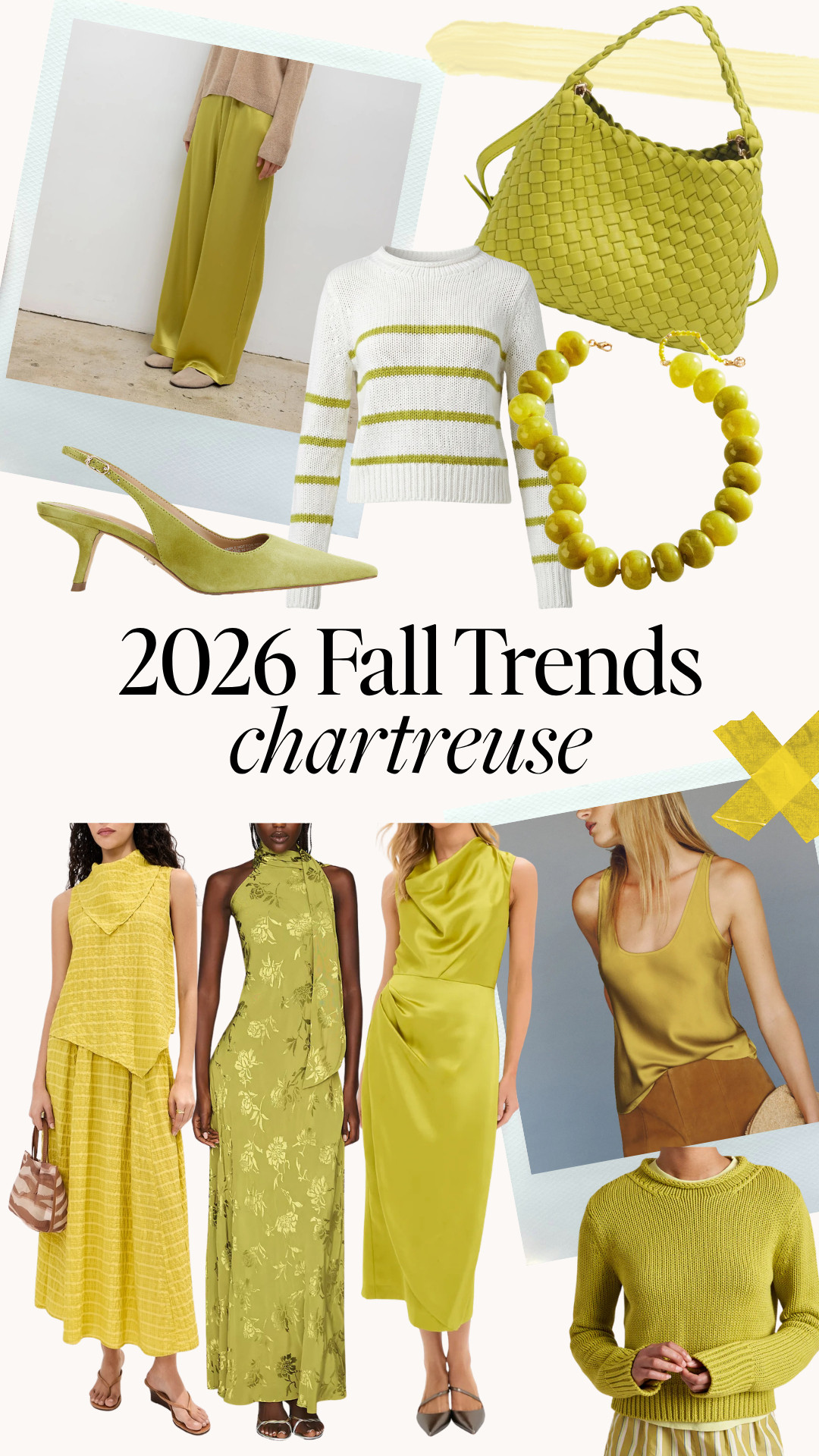 2026 fall trends: chartreuse..color of the season! 

 