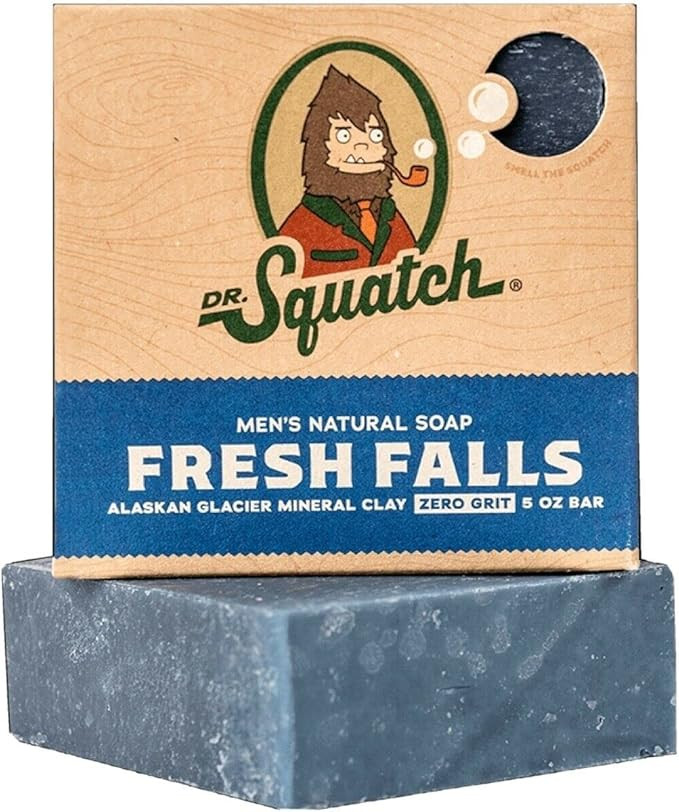 Dr. Squatch All Natural Bar Soap for Men with Zero Grit, Fresh Falls | Amazon (US)