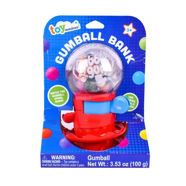 Toymendous Mini Novelty Gumball Machine for Children, Gumballs Included (Colors May Vary) - Walma... | Walmart (US)