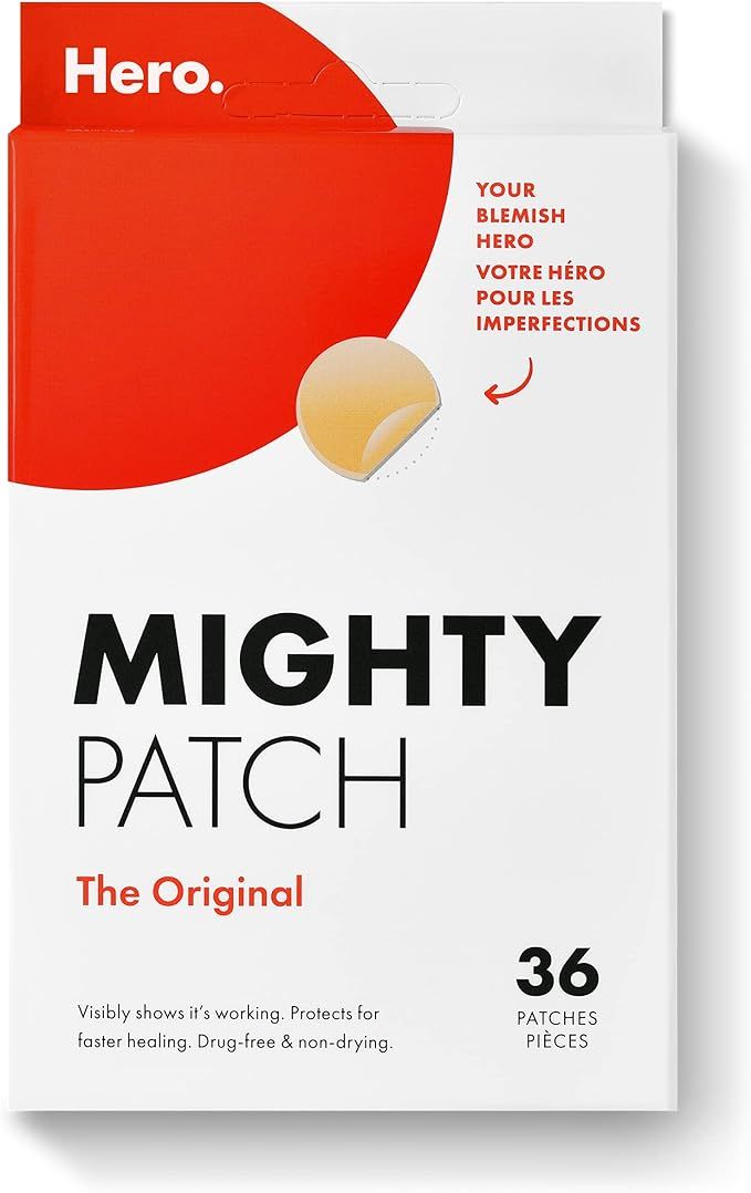 Mighty Patch Original from Hero Cosmetics - Hydrocolloid Spot Stickers for Face and Skin, Vegan-f... | Amazon (CA)