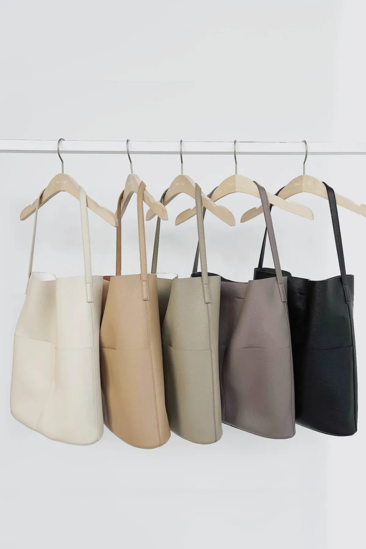 VEGAN LEATHER TOTE BAG | OAK + FORT