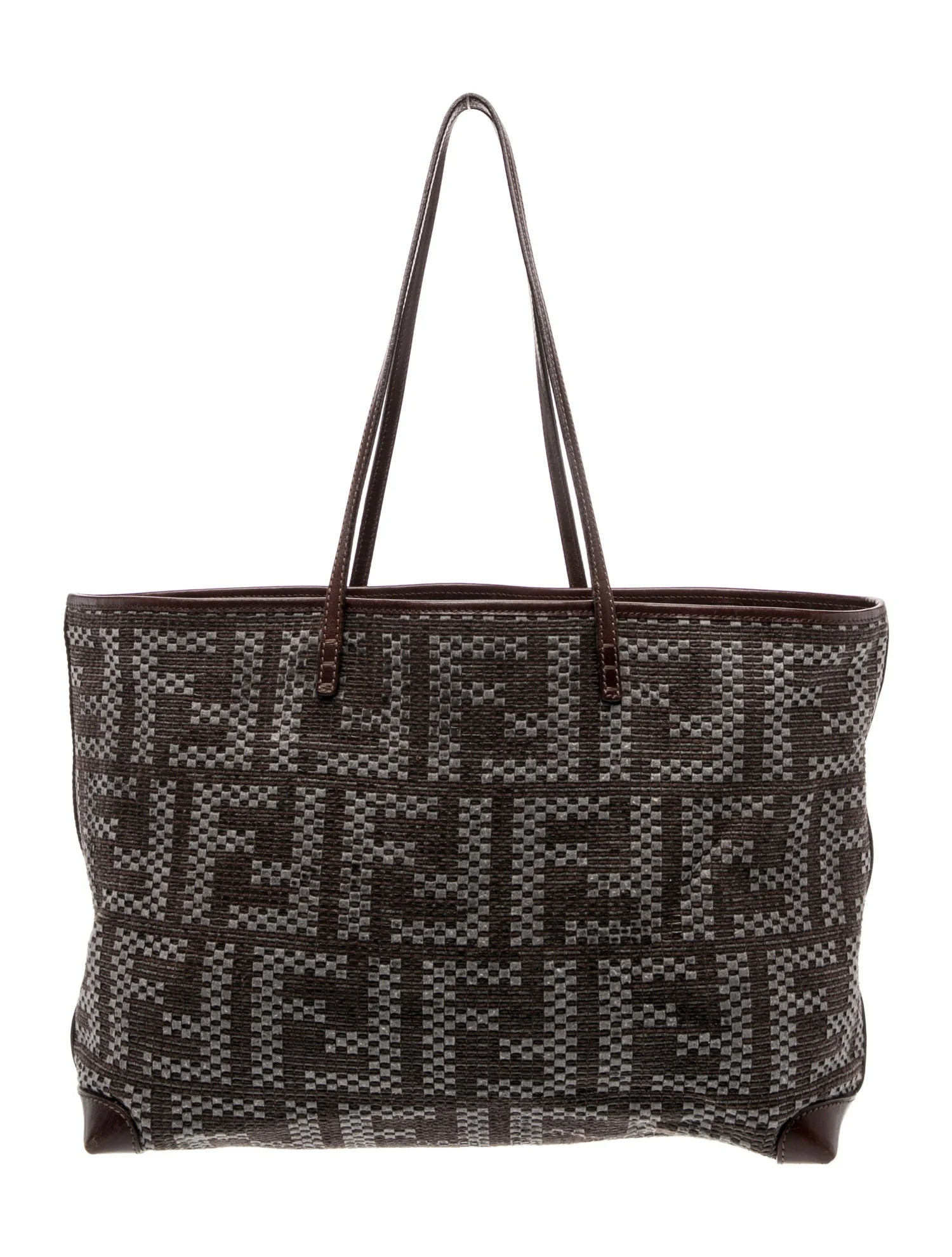 Fendi Zucca FF Roll Tote Vintage - Brown Totes, Handbags - FEN430892 | The RealReal | The RealReal