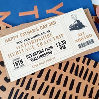 Personalised Train Ticket | Any Text Birthday, Christmas, Anniversary | Etsy (UK)