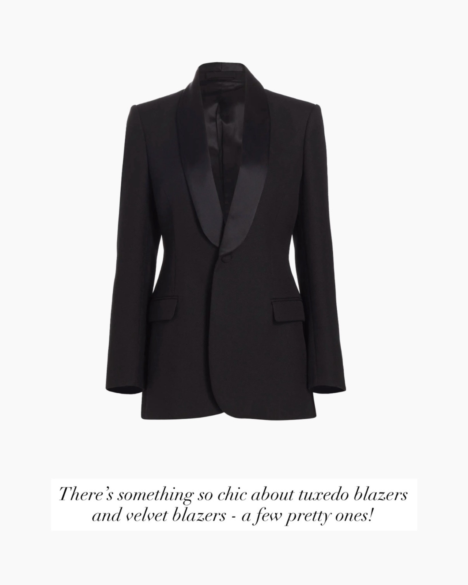 Black blazer. 

#LTKGiftGuide #LTKootd #LTKHoliday