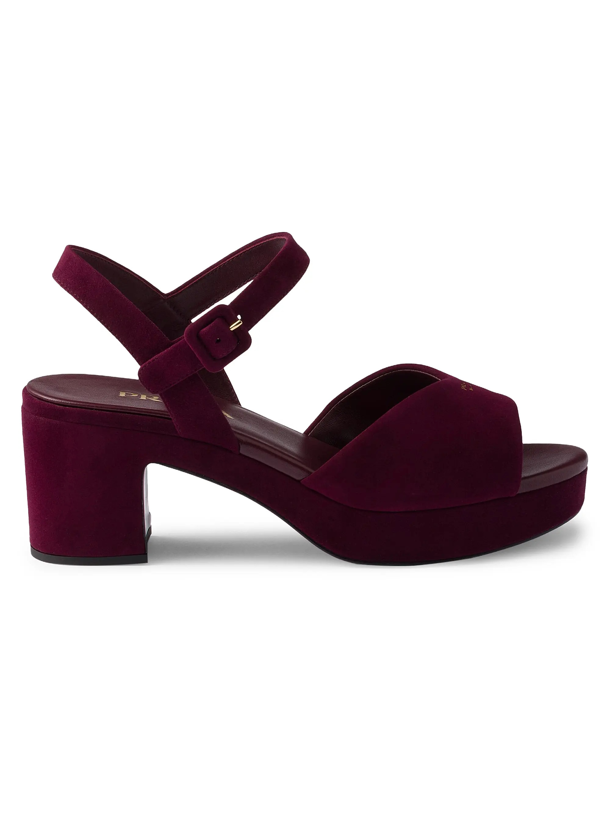 Prada Padded Suede Sandals | Saks Fifth Avenue | Saks Fifth Avenue