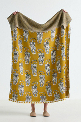 Sonnie Cotton Knit Throw Blanket | Anthropologie (US)