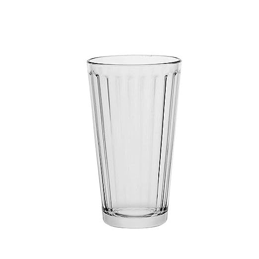 AmazonCommercial Drinking Glasses, Fluted Highball - Set of 8, Clear, 13 oz | Amazon (US)